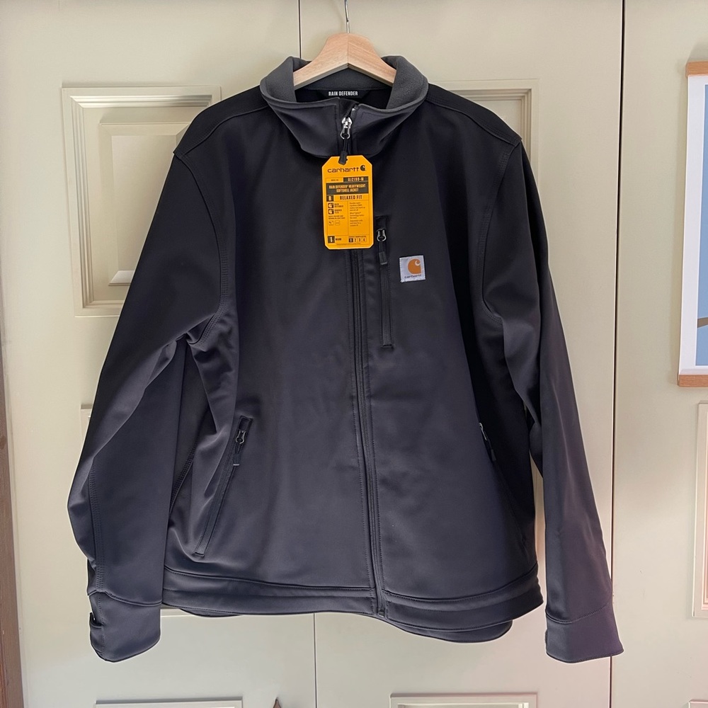 Carhartt Rain Defender Relaxed Fit Heavyweight Softshell Jacket Men’s XL black